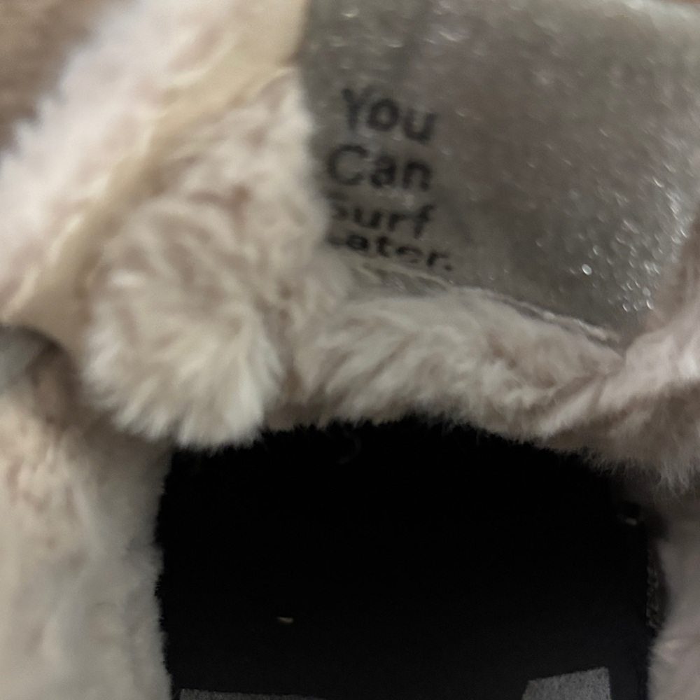 P448 Women's Light Gray Tweed-Accent High-Top Sneakers - Picture 4 of 6